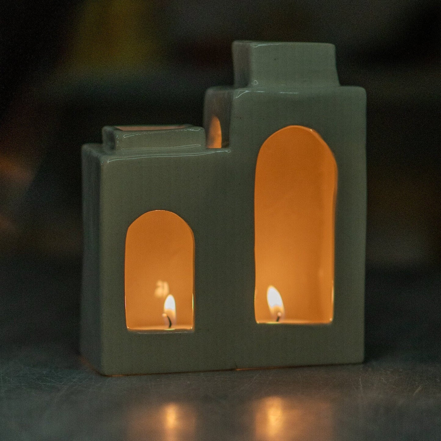Ceramic Tea Light Holder, Handmade Home Decor, Unique Candle Holder