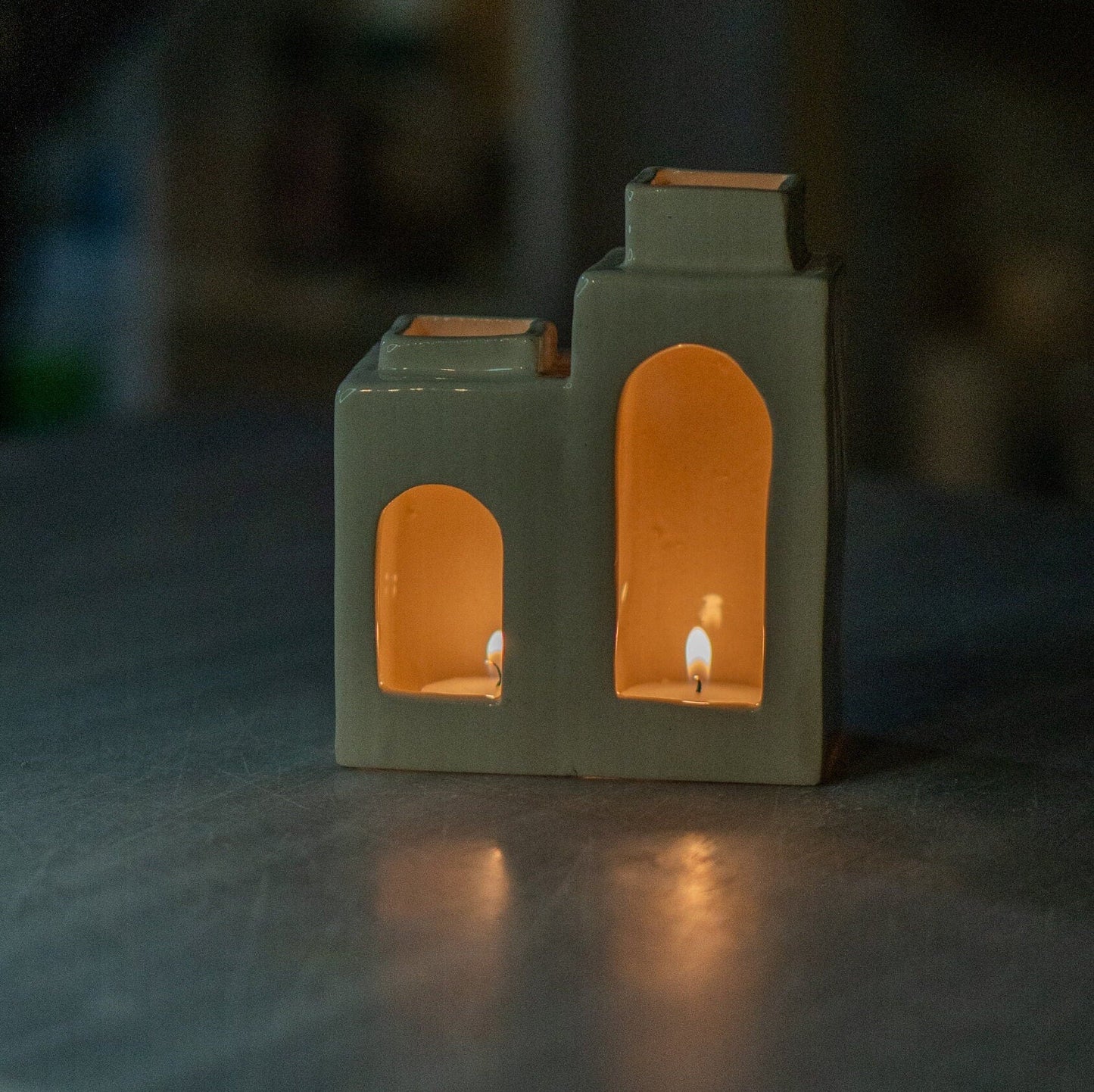 Ceramic Tea Light Holder, Handmade Home Decor, Unique Candle Holder