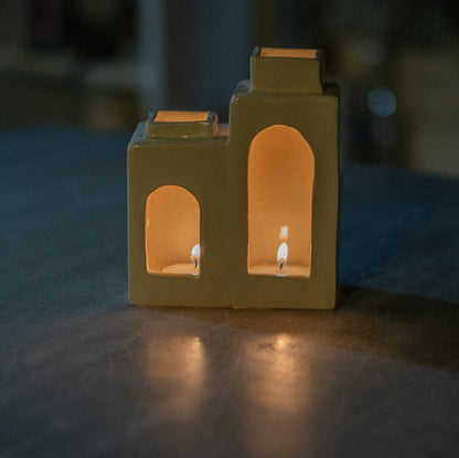 Ceramic Tea Light Holder, Handmade Home Decor, Unique Candle Holder