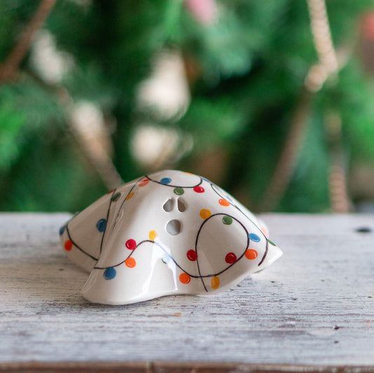 Christmas Decor Tea Light Holder, Ghost Incense Holder, Handmade Holiday Gift