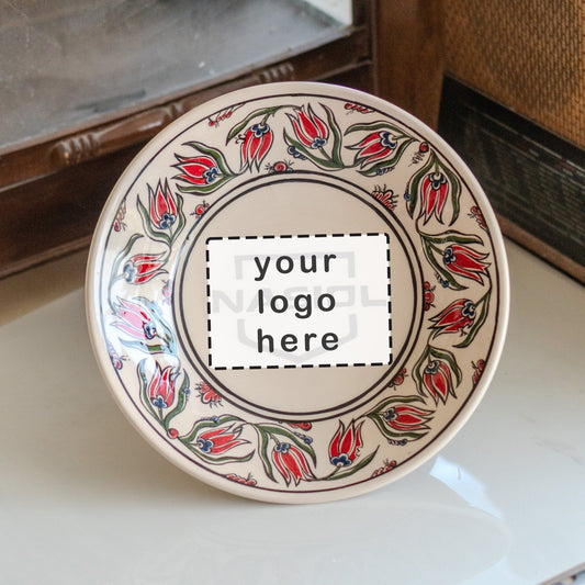 Custom Logo Plate - Vintage Decor Tile Plate, Business and Housewarming Gift