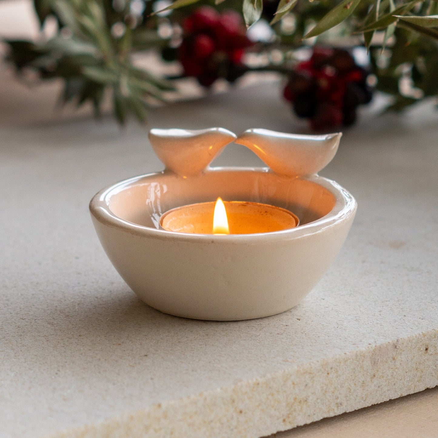 Cute Candle Holder - Birds Tea Light Holder, Valentine's Day Gift
