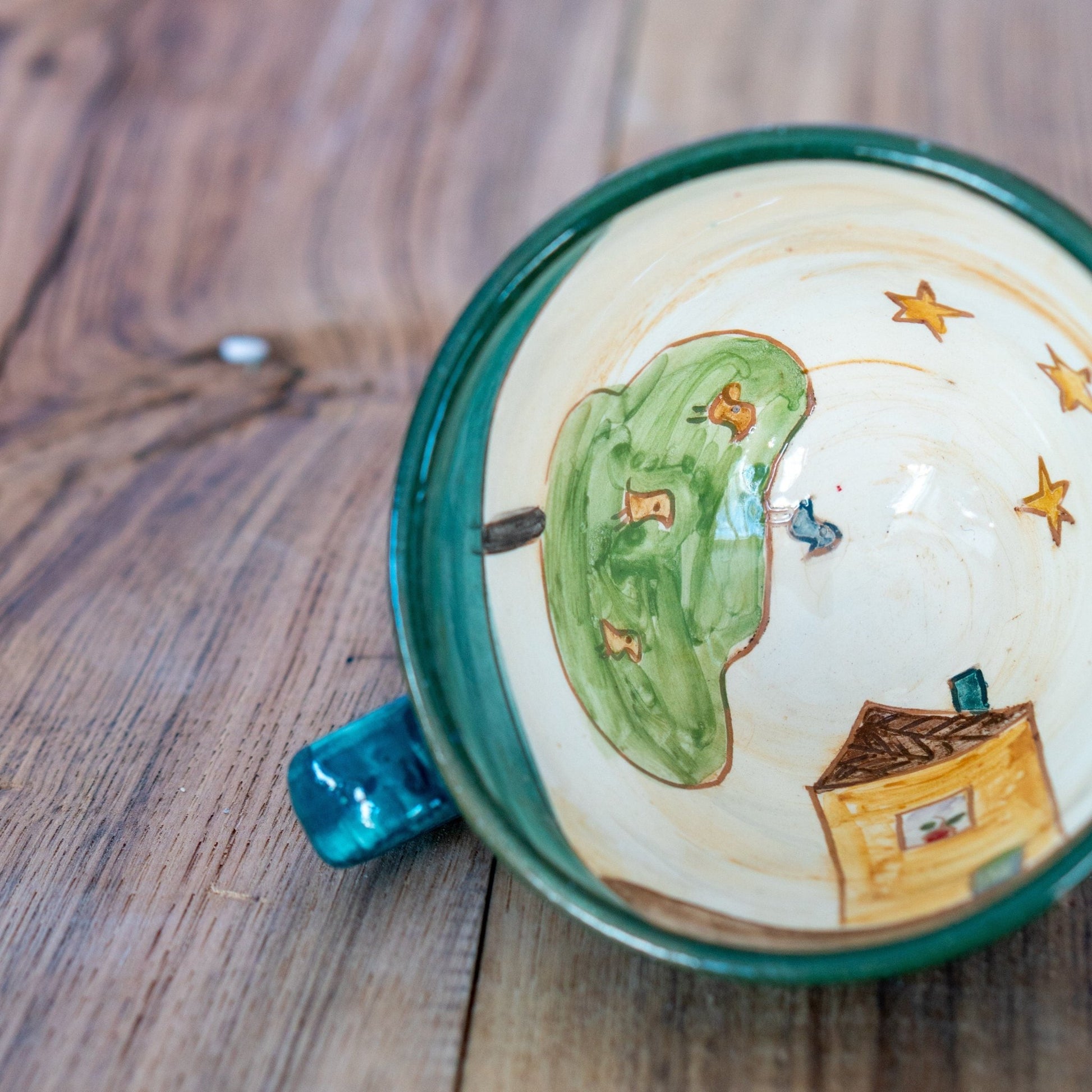 Cute Mug - Kid's Art Ceramic Mug, Handmade Coffee Mug, Pottery Mug, Cute Gift
