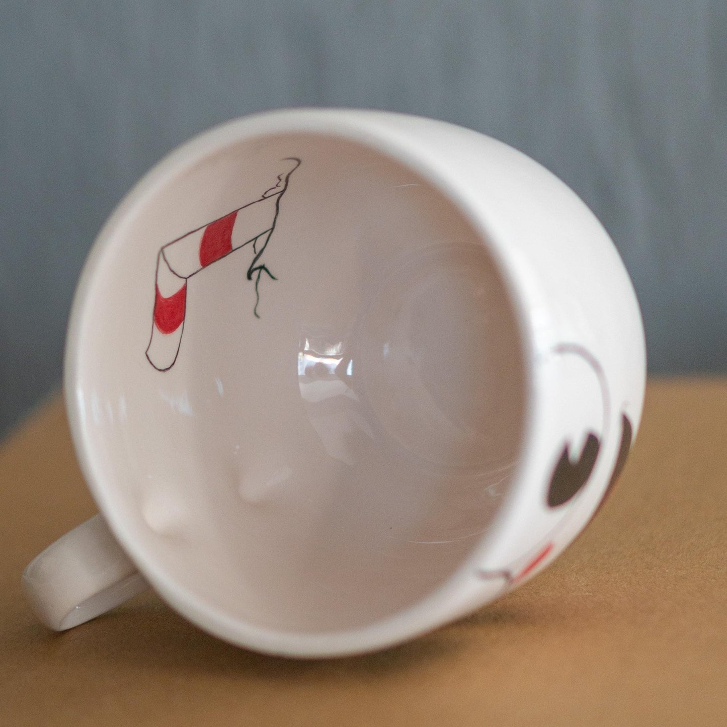 Funny Coffee Mug – Handmade Cartoon Face Ceramic Cup, Cute Mug Gift for Her or Him