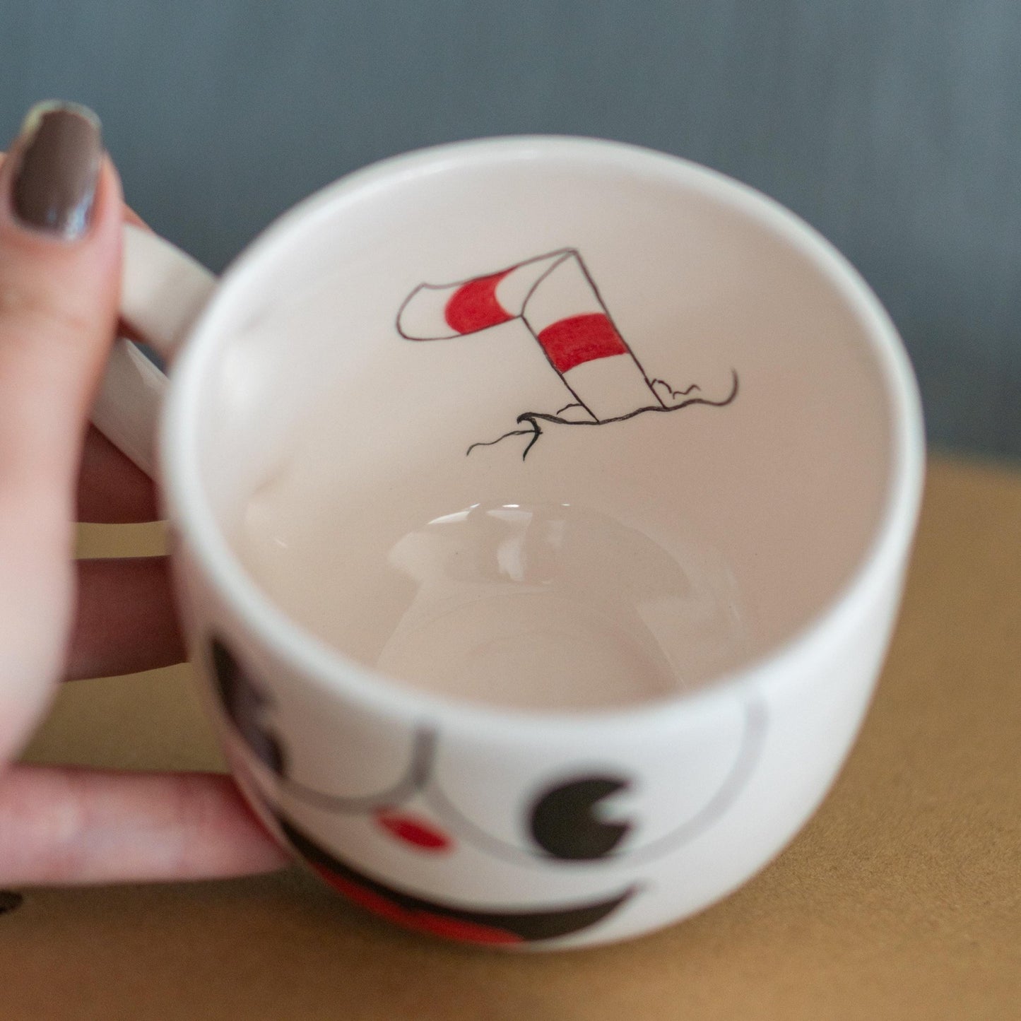 Funny Coffee Mug – Handmade Cartoon Face Ceramic Cup, Cute Mug Gift for Her or Him