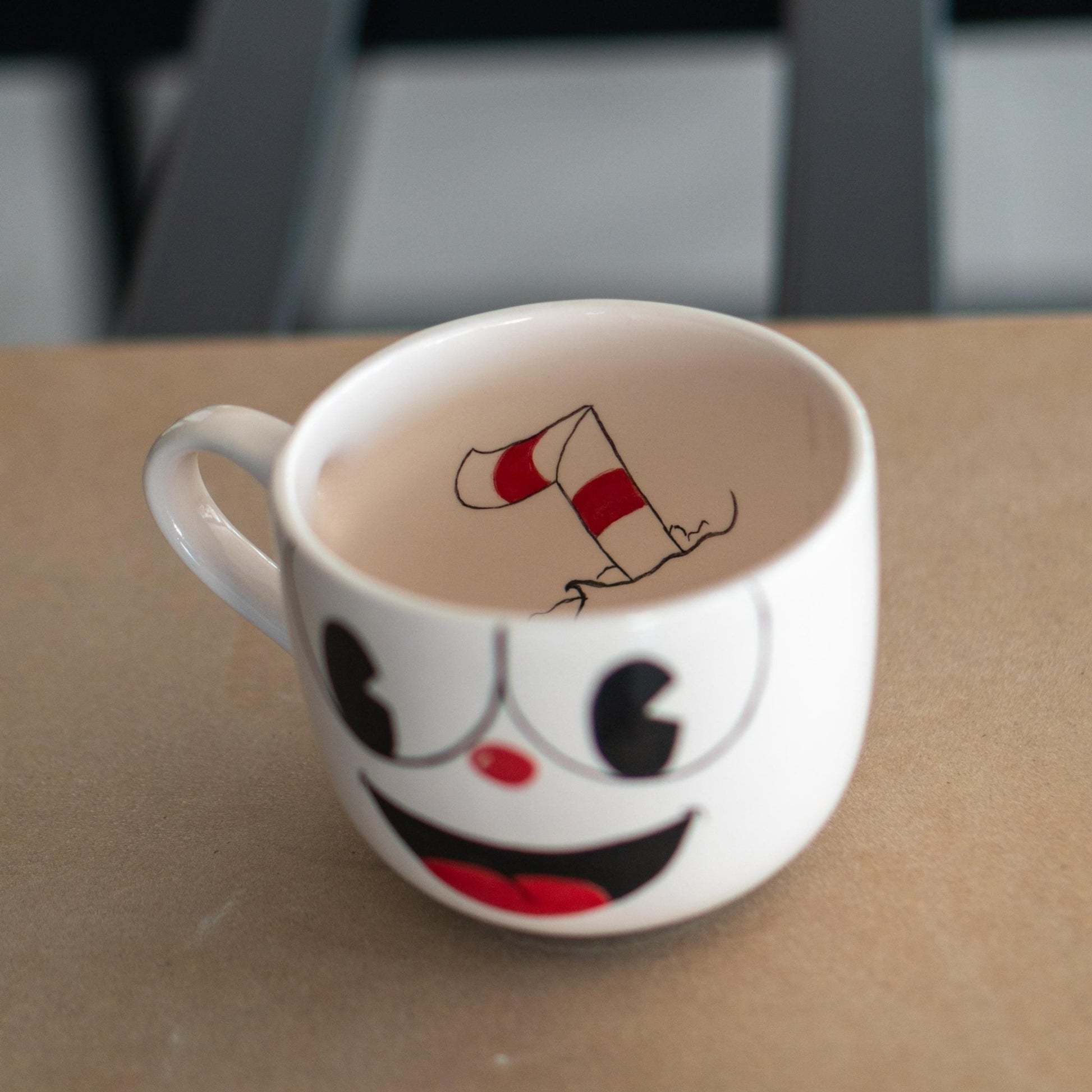 Funny Coffee Mug – Handmade Cartoon Face Ceramic Cup, Cute Mug Gift for Her or Him