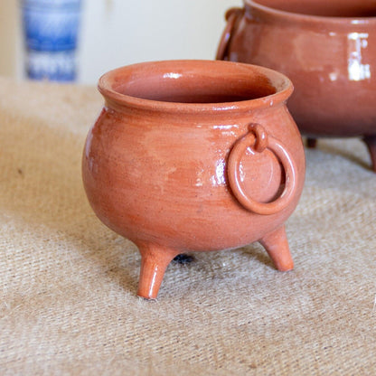 Halloween Decor Cauldron, Handmade Ceramic Pot, Halloween Unique