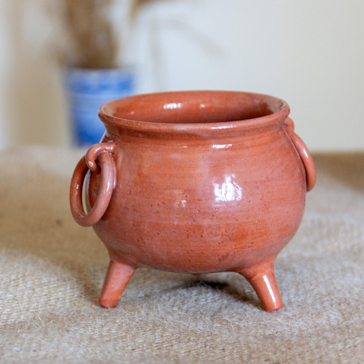 Halloween Decor Cauldron, Handmade Ceramic Pot, Halloween Unique