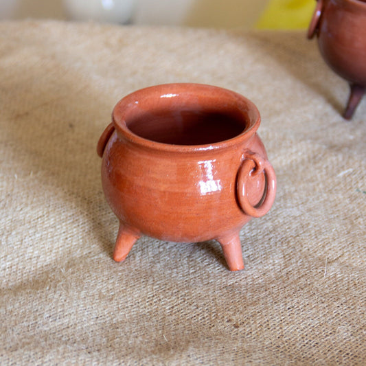 Halloween Decor Cauldron, Handmade Ceramic Pot, Halloween Unique