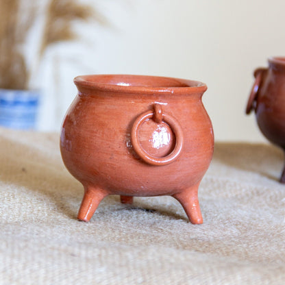 Halloween Decor Cauldron, Handmade Ceramic Pot, Halloween Unique