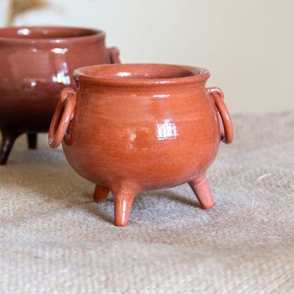 Halloween Decor Cauldron, Handmade Ceramic Pot, Halloween Unique