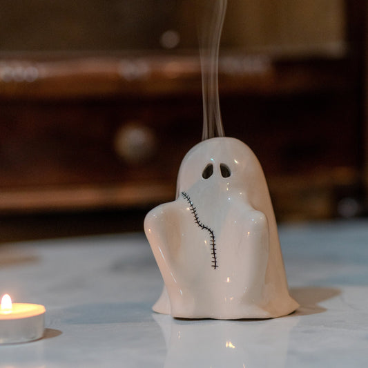 Halloween Ghost, Handmade Halloween Decor Incense Holder, Spooky Home Decor
