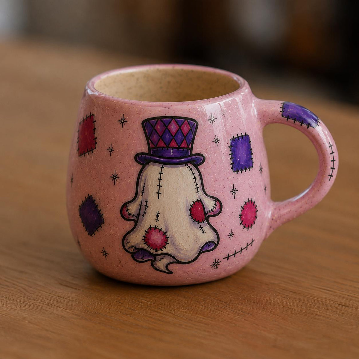 Halloween Ghost Magician Ceramic Mug | Coffee Cup