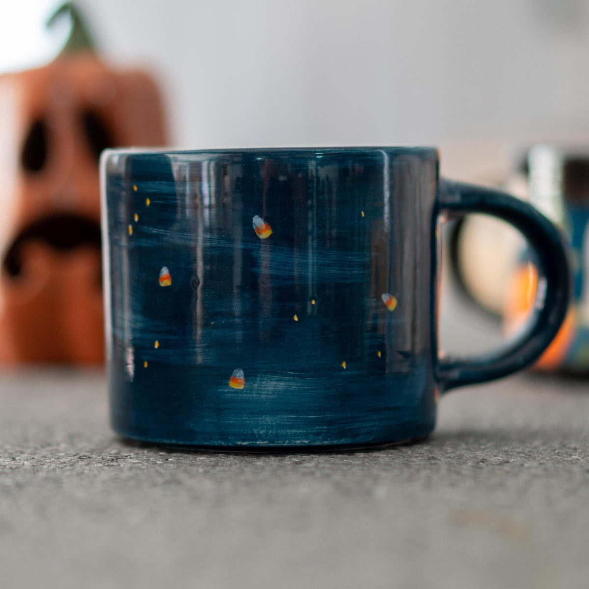 Halloween Ghost Mug - Pumpkin Mug, Ceramic Coffee Cup, Fun Spooky Decor, Unique Fall Gift