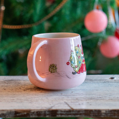 Halloween Mug, Snail and Pumpkin Ceramic Mug, Handmade Coffee Mug, Fall Decor