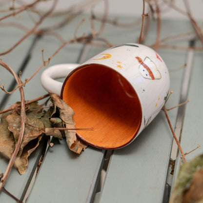 Halloween Mug - Witch Cauldron Mug, Cute Ghost, Handmade Ceramic Spooky Cup, Witchy Halloween Decor, Unique Goth Gift
