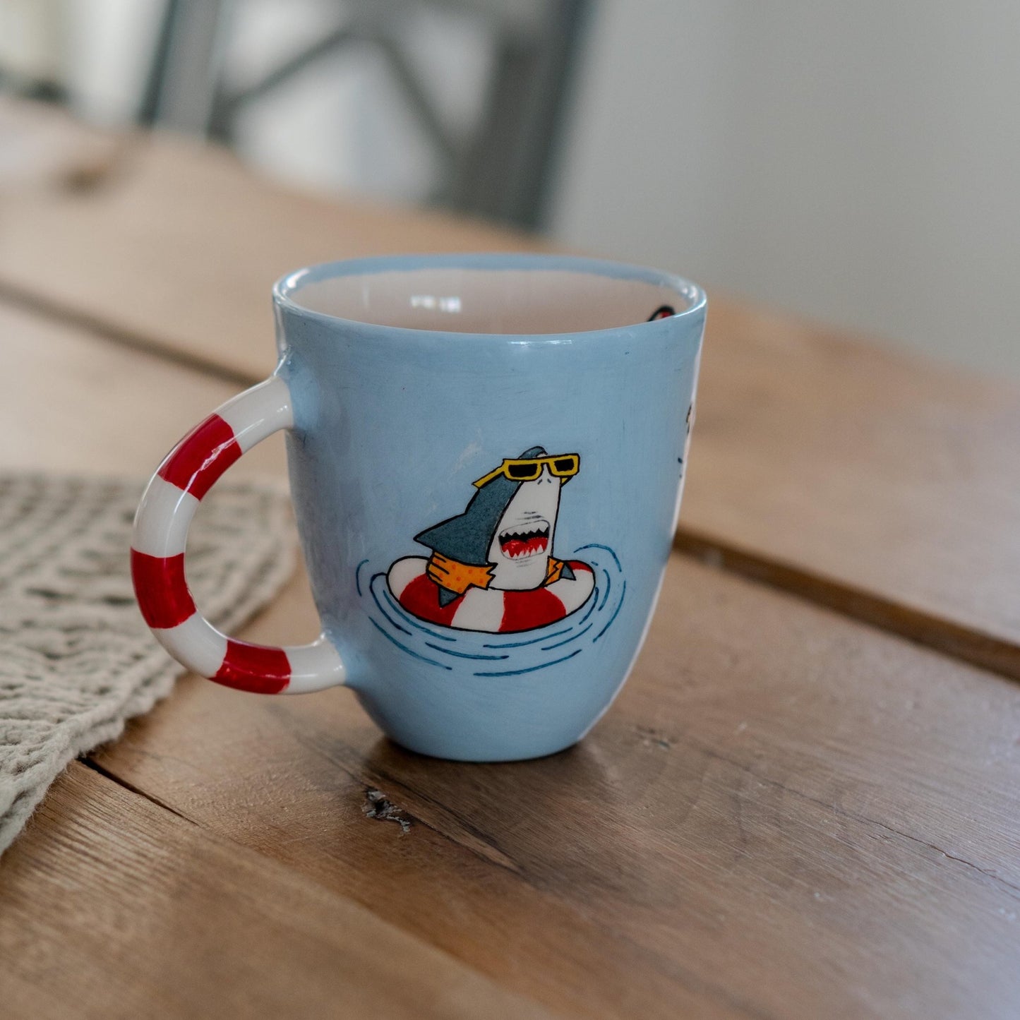 Handmade Ceramic Animal Mug: Funny Summer Coffee Cup