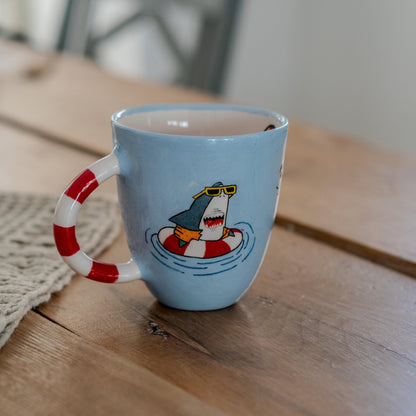 Handmade Ceramic Animal Mug: Funny Summer Coffee Cup