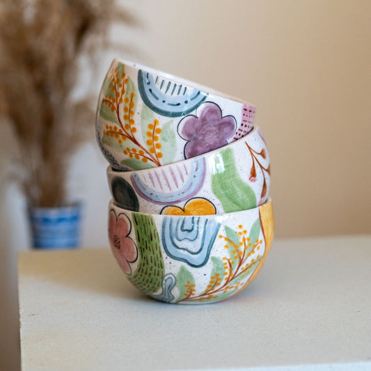 Handmade Ceramic Bowl, Ramen Bowl, Ice Cream Bowl, Cereal Bowl | Uniqe Gift Idea - Fall Home Decor