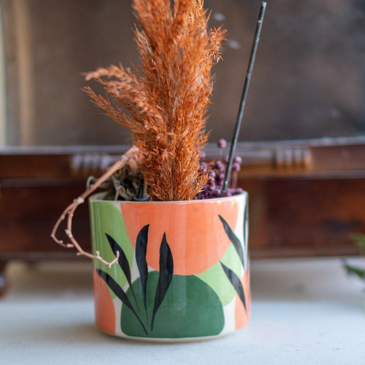 Handmade Ceramic Unique Planter • Cute Pottery Succulent Pot • Vintage Boho Planter • Unique Rustic Home Decor Gift
