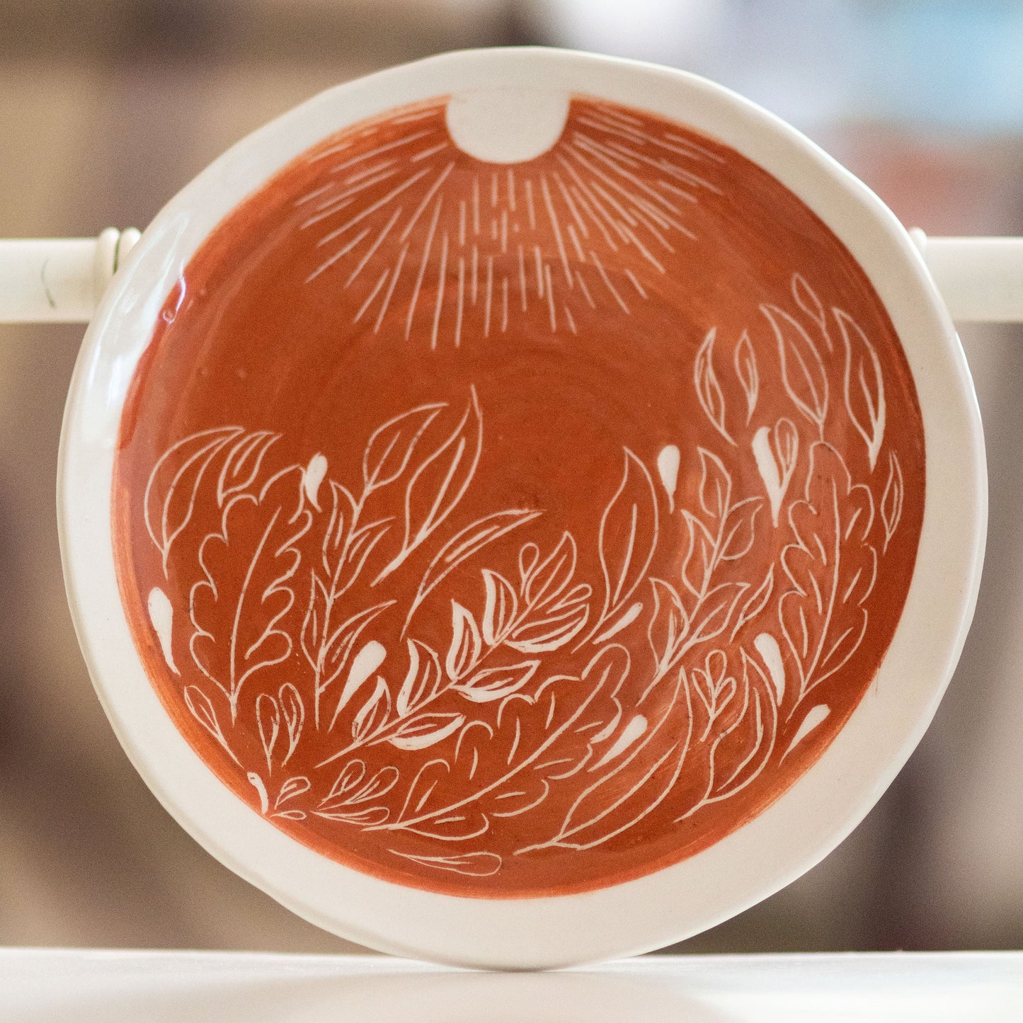 Handmade Dinnerware, Floral Plate Set, Terracotta Ceramic Dinnerware, Elegant Dinner Plates