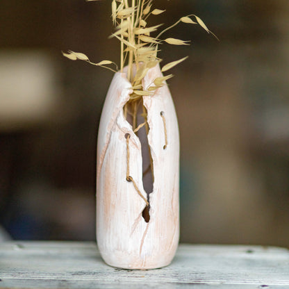 Fall Home Decor, Ceramic Vase, Rustic Home Decor, Dried Flower Vase