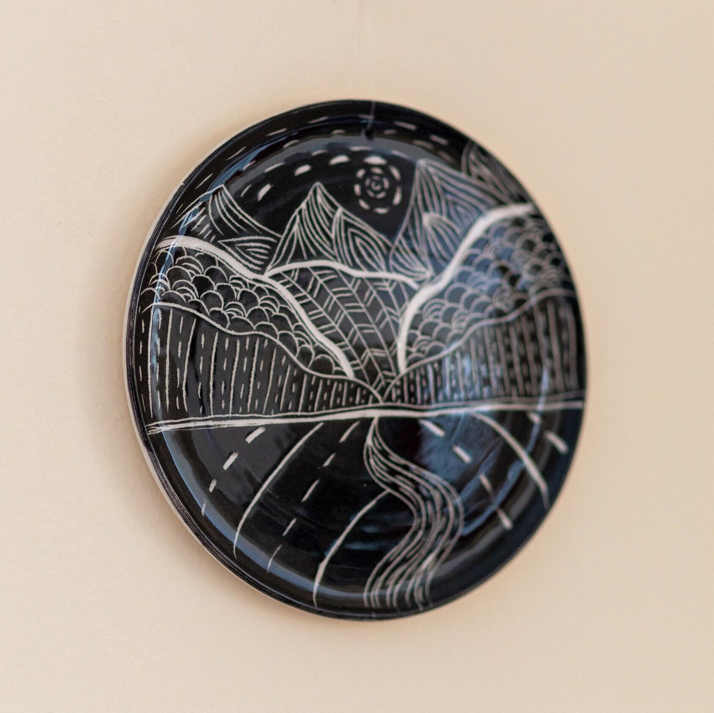 Wall Hanging Landscape, Wall Art Home Decor, Decorative Plate