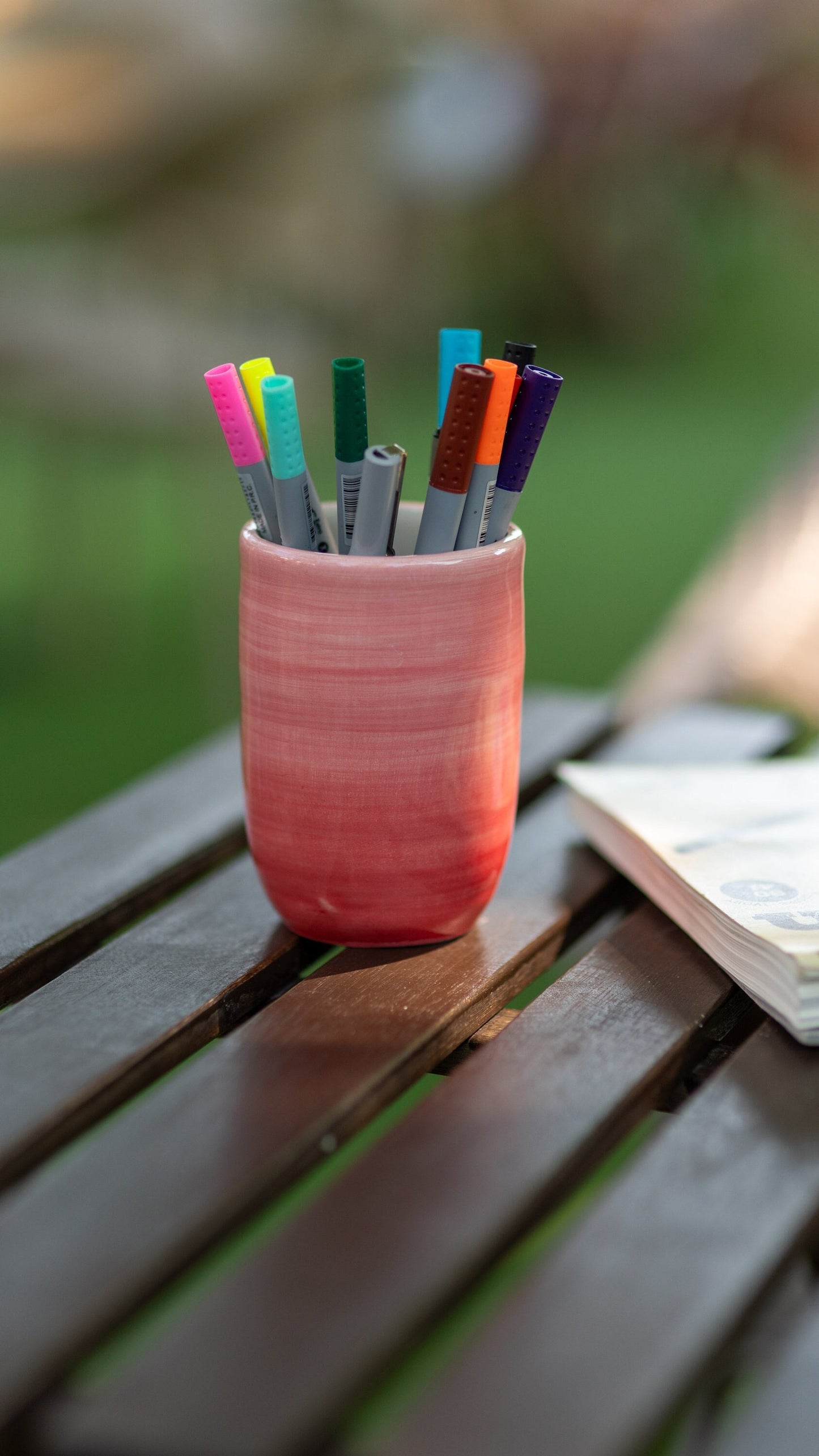 Pottery Ceramic Holder, Pencil Holder, Ceramic Pencil Box, Multi-use Holder Box