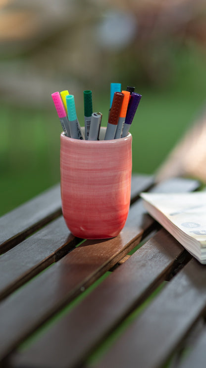 Pottery Ceramic Holder, Pencil Holder, Ceramic Pencil Box, Multi-use Holder Box
