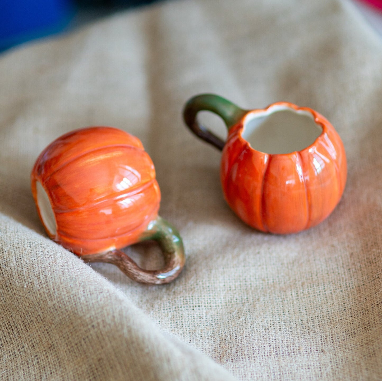 Pumpkin Mug, Halloween Decoration Pottery Pumpkin Cup, Fall Decor, Halloween Gifts, Handmade Ceramic Pumpkin