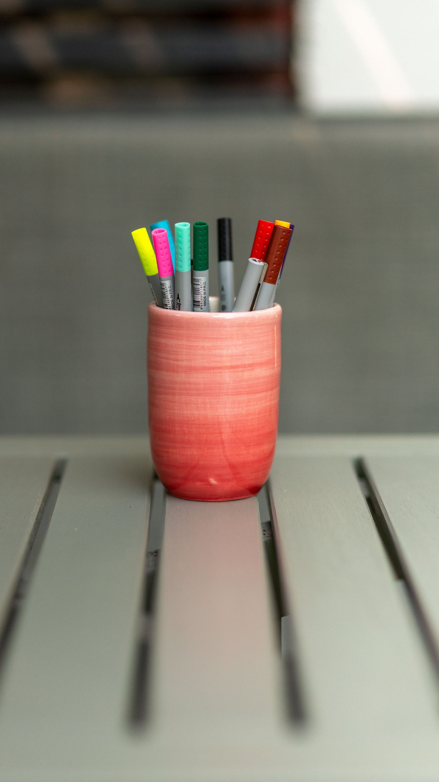 Pottery Ceramic Holder, Pencil Holder, Ceramic Pencil Box, Multi-use Holder Box