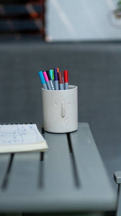 Pencil Holder, Handmade Ceramic Holder Box, Toothbrush Holder, Utensil Holder, Pencil Cup