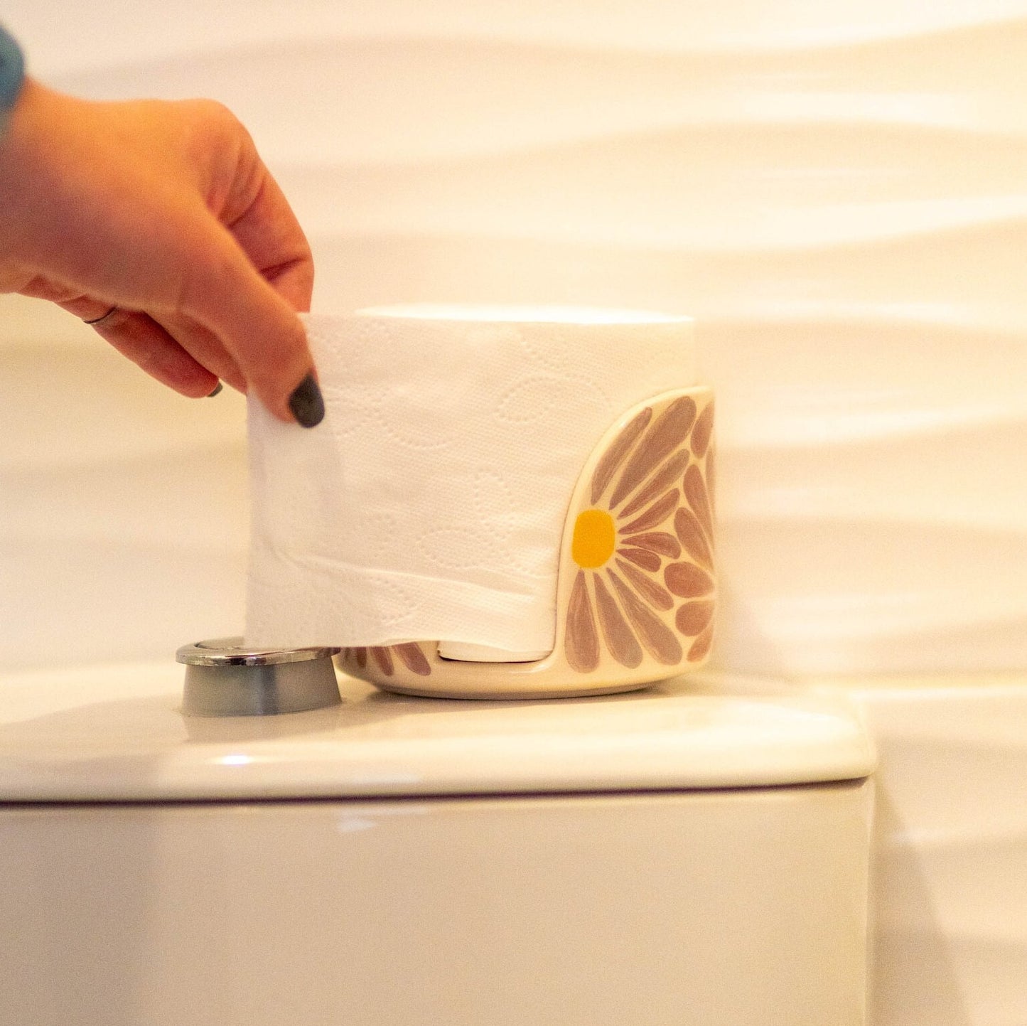 Toilet Paper Holder, Toilet Paper Stand, Handmade Bathroom Decor