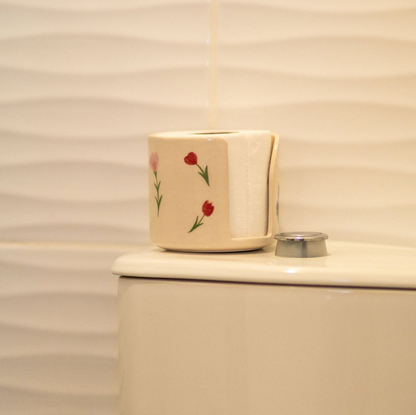 Toilet Paper Holder, Toilet Paper Stand, Handmade Bathroom Decor