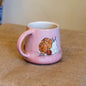 Halloween Mug, Snail and Pumpkin Ceramic Mug, Handmade Coffee Mug, Fall Decor