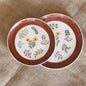 Fall Decor Ceramic Dinnerware Set, Handmade Pottery Plates, Autumnal Home Decor