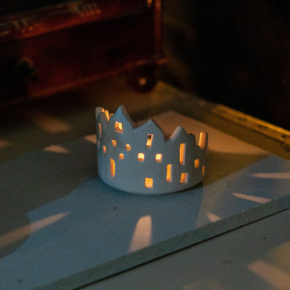 Cityscape Tea Light Set - Living Room Decor, Unique Tea Light Holder