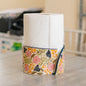 Paper Towel Holder - Floral Kitchen Decor, Handmade Ceramic Paper Roll Holder