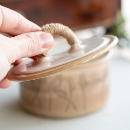Ceramic Pot with Lid - Multipurpose Storage Box