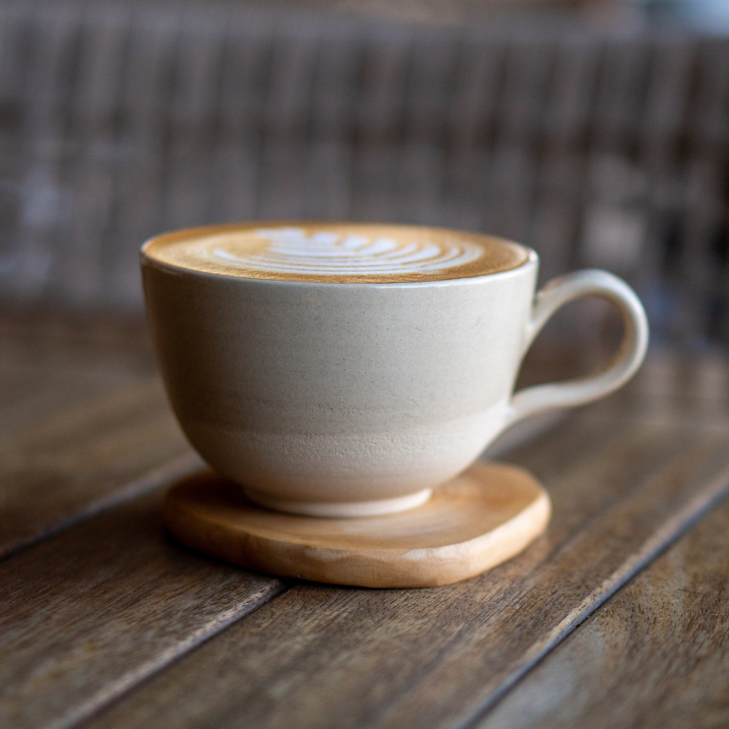 Stoneware Latte Mug - Pottery Coffee Mug, Handmade Coffee Cup - Handmade Pottery