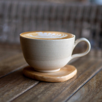 Stoneware Latte Mug - Pottery Coffee Mug, Handmade Coffee Cup - Handmade Pottery