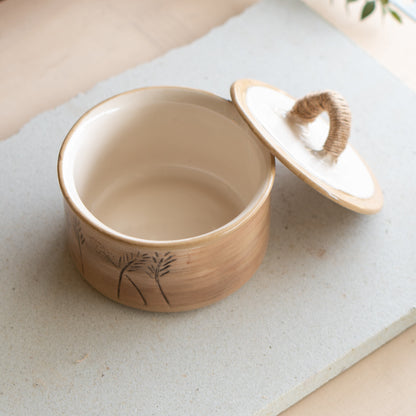 Ceramic Pot with Lid - Multipurpose Storage Box