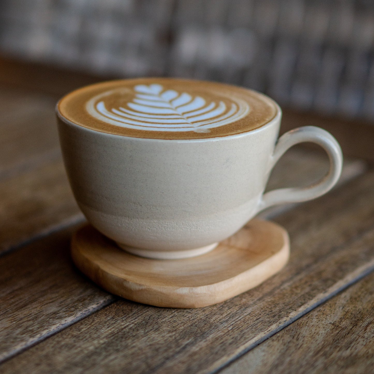 Stoneware Latte Mug - Pottery Coffee Mug, Handmade Coffee Cup - Handmade Pottery