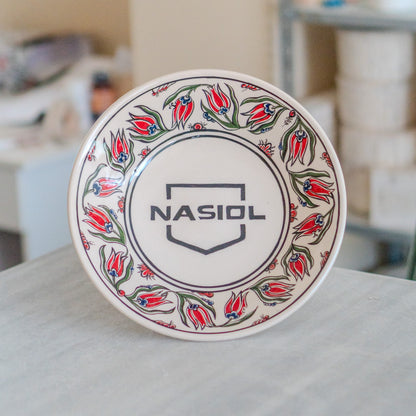 Custom Logo Plate - Vintage Decor Tile Plate, Business  and Housewarming Gift