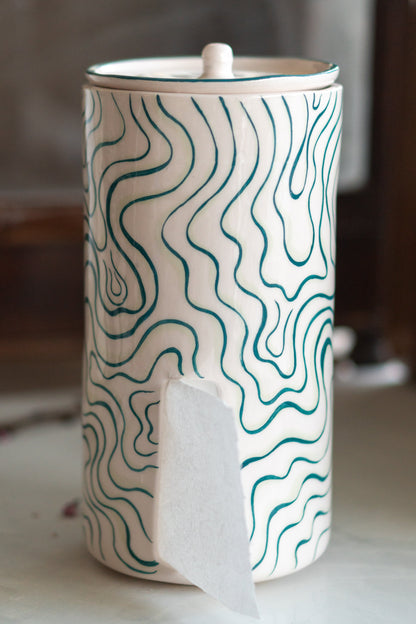 Toilet Paper Holder, Freestanding TP Holder, Handmade Bathroom Decor