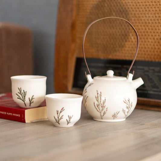 Japanese Tea Set - Teapot Set, Handmade Ceramic Tea Set, Wedding Gift