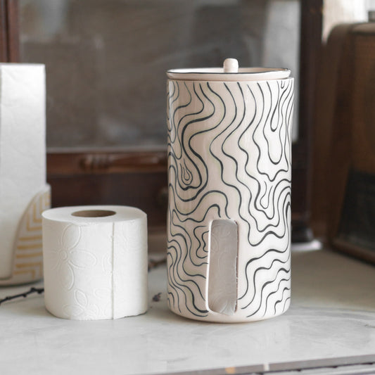 Toilet Paper Storage - Bathroom Decor, Handmade Home Decor, Toilet Roll Holder