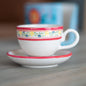 Handmade Espresso Cup - Ceramic Coffee Cup, Coffee Mug, Flower Decorated Mug, Flower Drinkware, Mom Gift