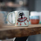 Handmade Atomic Cat Mug - Black Cat Mug, Handmade Ceramic Mug, Pottery Mug, Custom Cat Mug