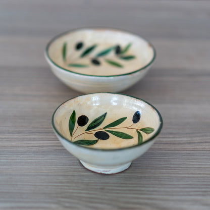 Olive Dish Set - Handmade Breakfast Bowl, Ceramic Pottery Plate, Housewarming Gift, Plate Set